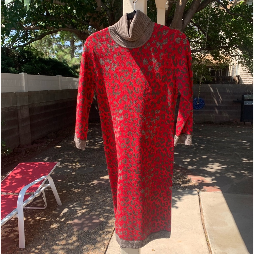 Worth maxi dress 100% wool turtleneck size S